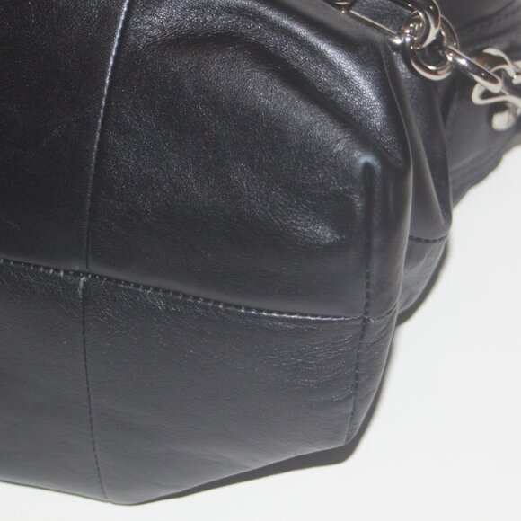❤️SOLD Coach 15339 Kristin Black Leather Satchel Top Handle Handbag Purse - Picture 6 of 9